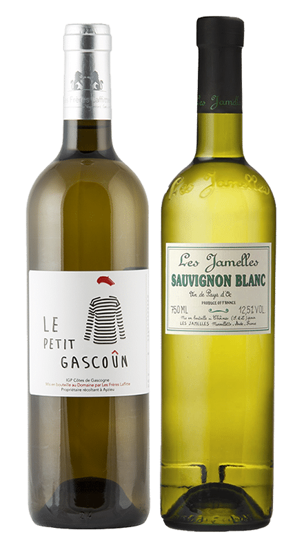 זוג יינות לאוהבי הסוביניון בלאן- לה פטי גסקון לבן ולה ג'אמל סוביניון בלאן